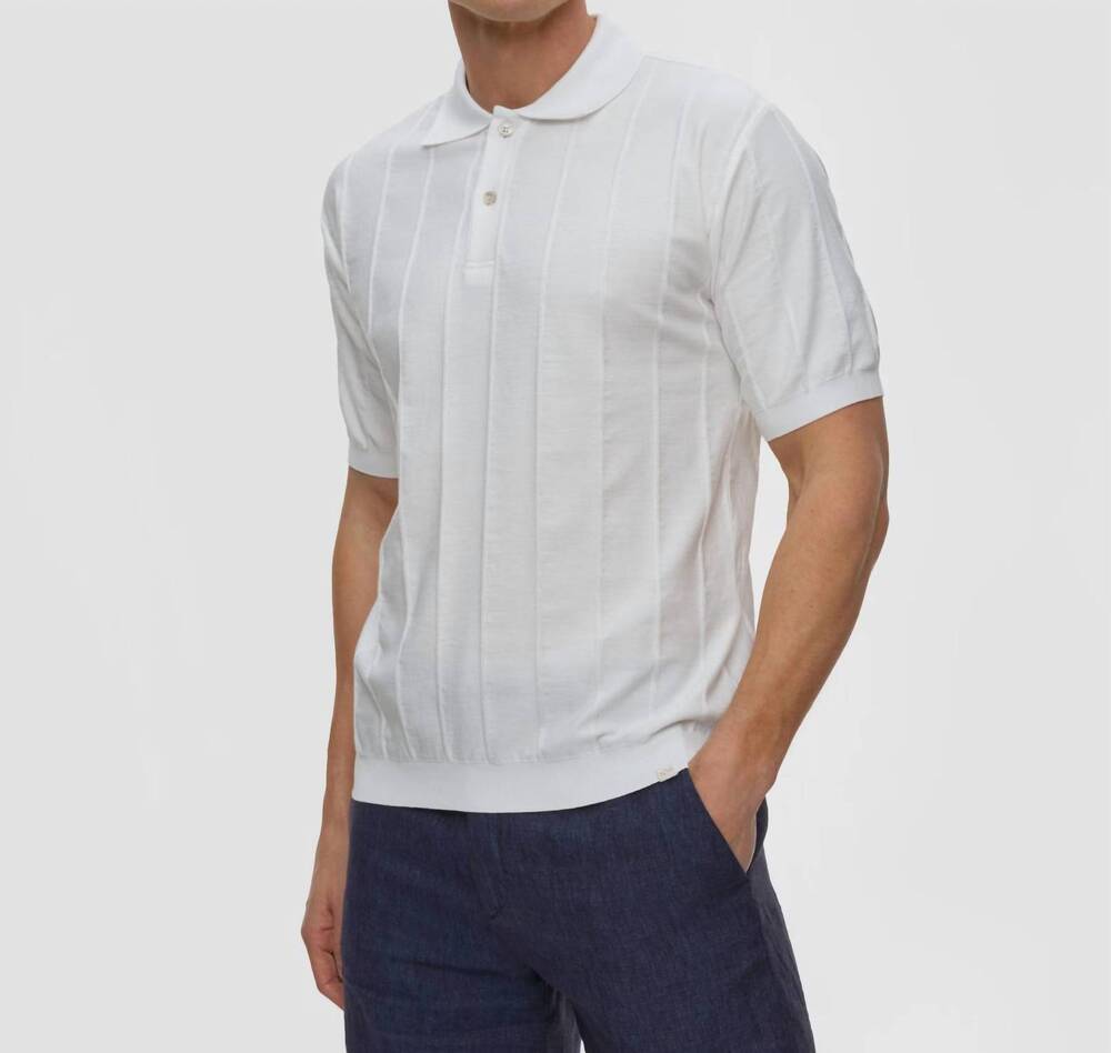NEW PAUL & SHARK cotton polo shirt in white
